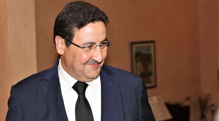 وزير النقل واللوجيستيك عبد الصمد قيوح يلقي كلمة.