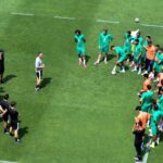 لاعبي المنتخب المغربي لكرة القدم في تدريبات جماعية.