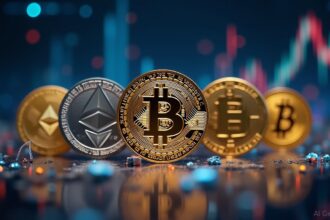 عملة بيتكوين رقمية تتجه نحو الارتفاع