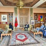 بوريطة ونظيرته الغينية في اجتماع عمل