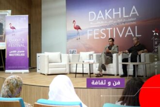 خالد النقري يتحدث في مهرجان الداخلة السينمائي