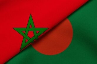علم المغرب وبنغلاديش يرمزان للتعاون الثنائي
