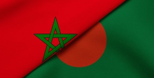 علم المغرب وبنغلاديش يرمزان للتعاون الثنائي