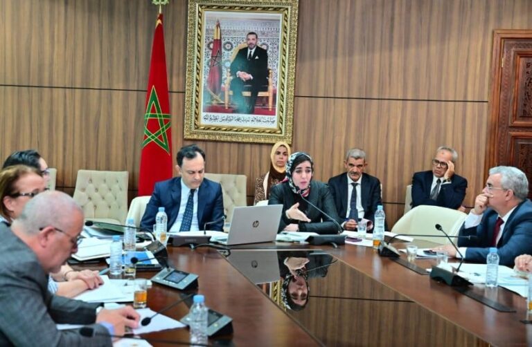 صورة لمستشارين برلمانيين يناقشون مشروع قانون