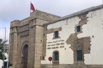 منظر عام لمشروع تأهيل حضري بمدينة برشيد.
