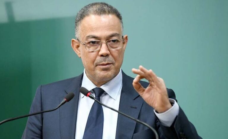 فوزي لقجع يتحدث إلى الميكروفون