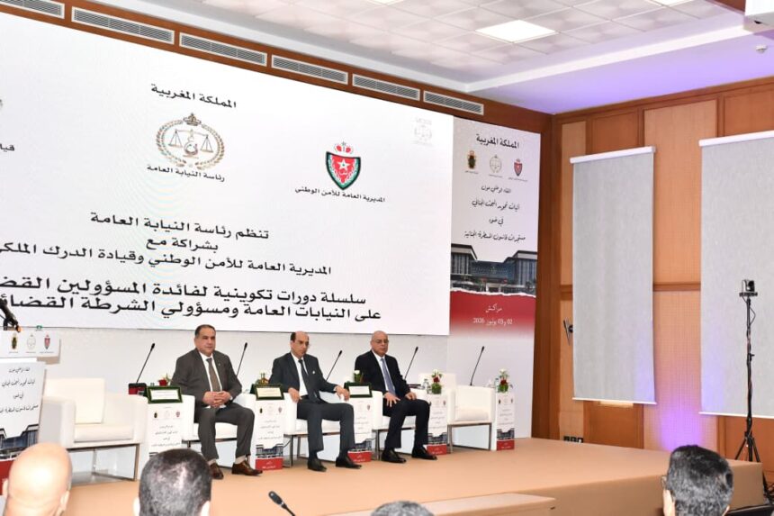 مسؤولون قضائيون وأمنيون مغاربة يتحدثون في مؤتمر