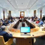 أعضاء لجنة العدل والتشريع بمجلس النواب في اجتماع