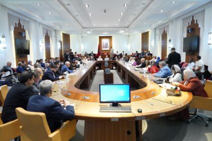 أعضاء لجنة العدل والتشريع بمجلس النواب في اجتماع