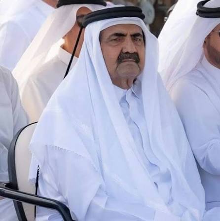 الشيخ حمد بن خليفة آل ثاني، أمير قطر السابق، في صورة رسمية.