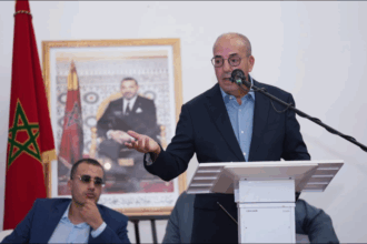 أحمد البواري يتحدث في مؤتمر صحفي حول مشاريع المياه