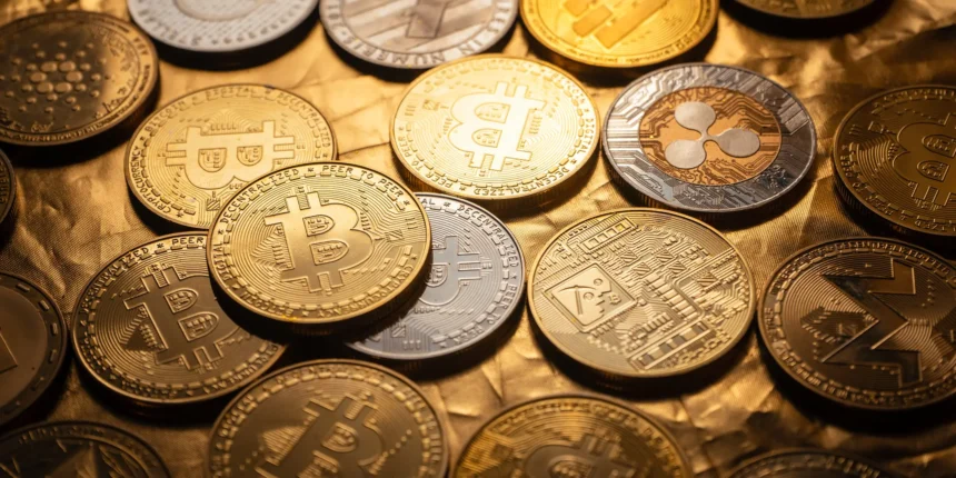 عملات رقمية مشتعلة ترمز لارتفاع الأسعار