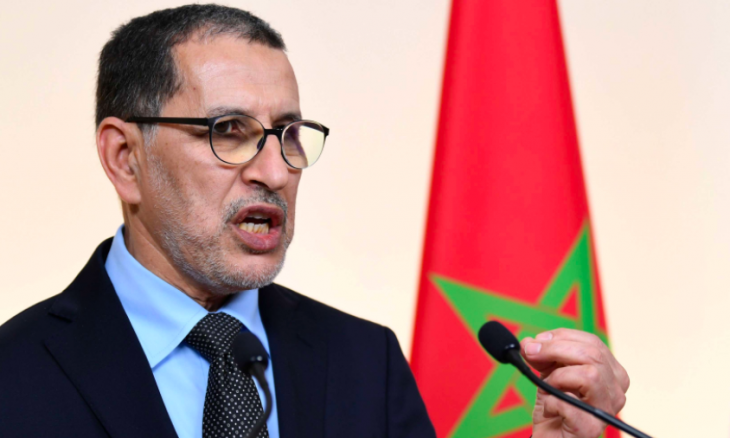 سعد الدين العثماني يتحدث إلى الميكروفون