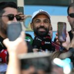 محمد صلاح يتحدث إلى الصحافة بعد توقيعه لطرابزون سبور.
