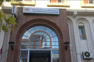 واجهة مبنى بنكي أو مؤسسة مالية بالمغرب