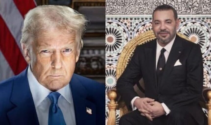الرئيس الأمريكي السابق دونالد ترامب وملك المغرب محمد السادس